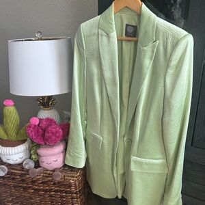 Vince Camuto Light Green Satin Blazer